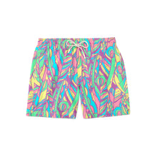 Load image into Gallery viewer, Feathered Ethnic Swim Short