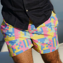 Load image into Gallery viewer, Geo Colors Swim Short