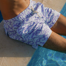 Load image into Gallery viewer, Abstract Floral Swim Short