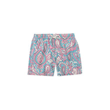 Load image into Gallery viewer, Floral Leaf Kids Swim Short