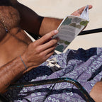 Purple Tribal Swim Short
