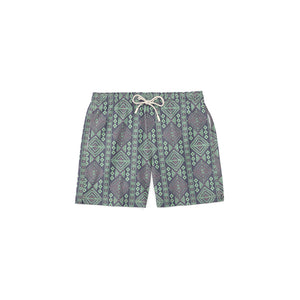 Purple Tribal Kids Swim Short