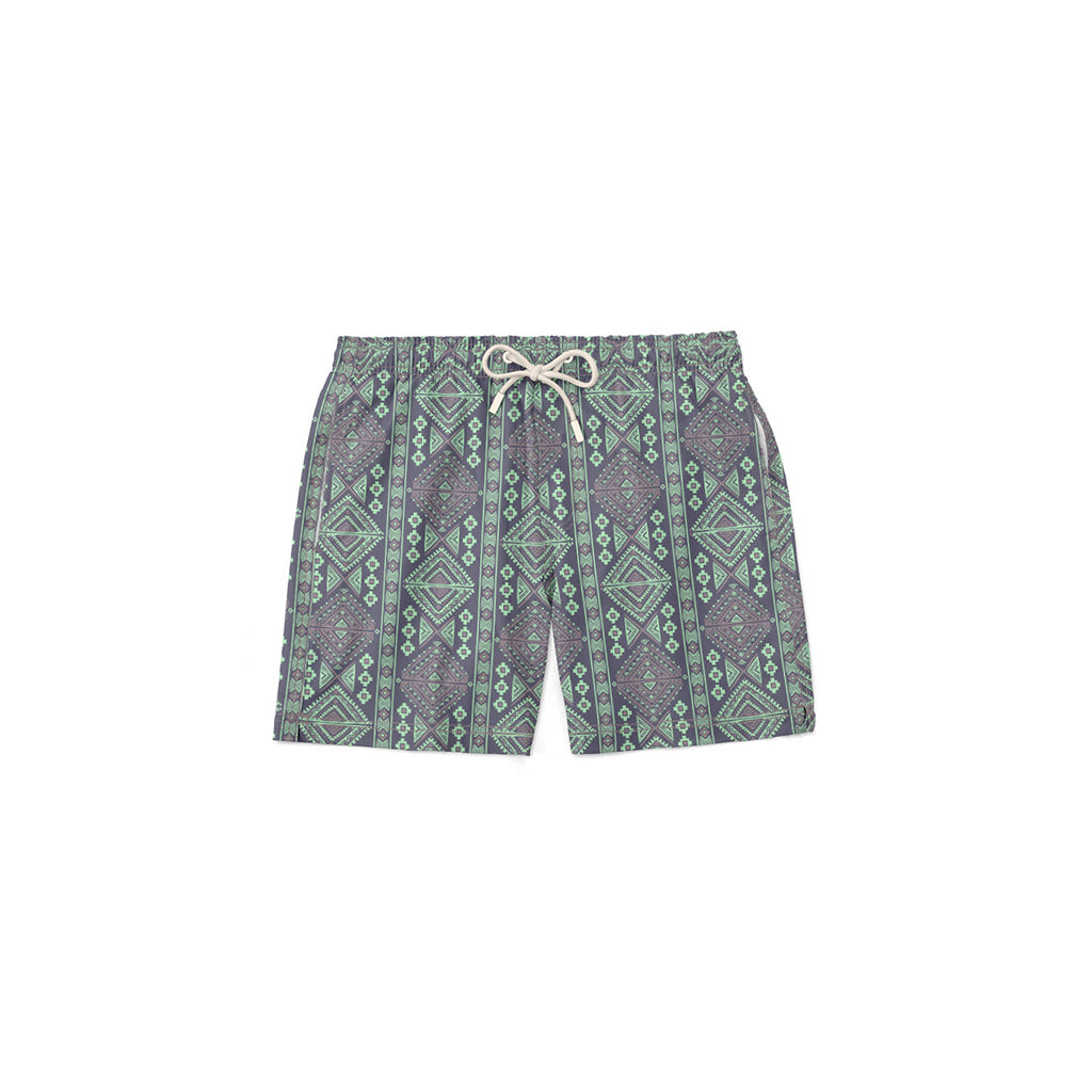 Purple Tribal Kids Swim Short