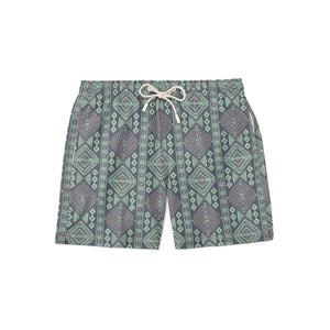Purple Tribal Swim Short