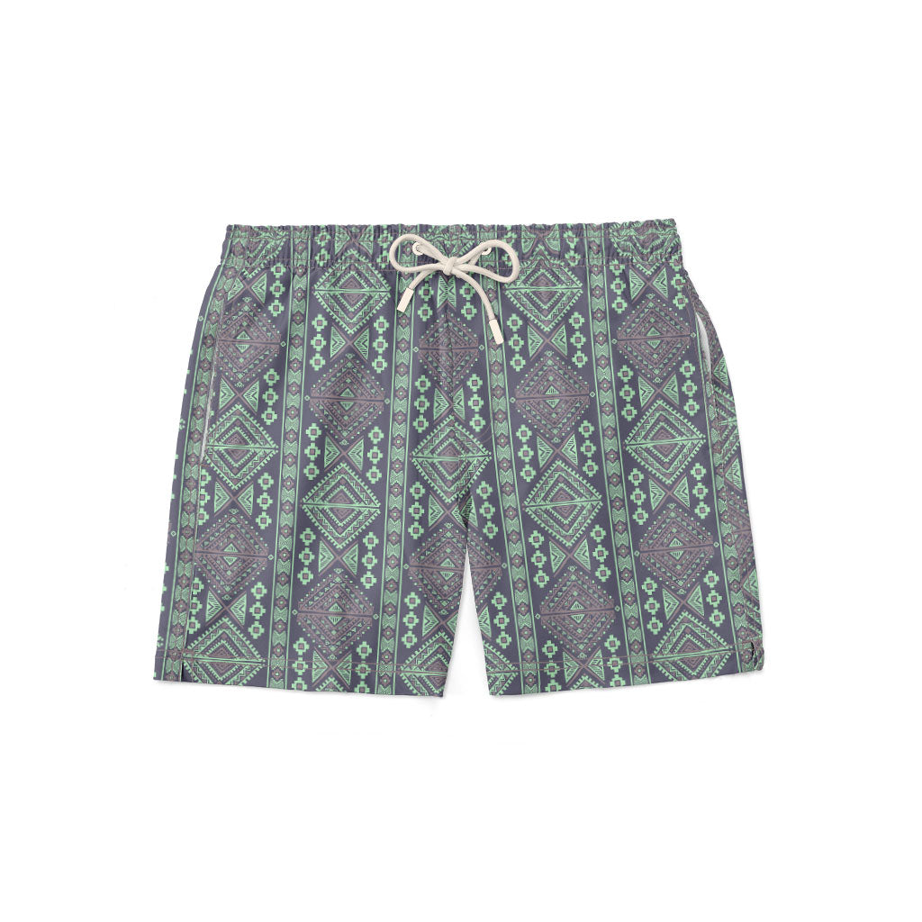 Purple Tribal Swim Short