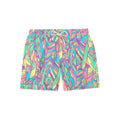 Feathered Ethnic Swim Short