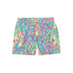 Feathered Ethnic Swim Short