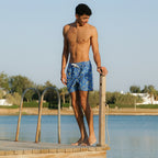 Abstract Mosaic Swim Short