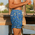 Abstract Mosaic Swim Short