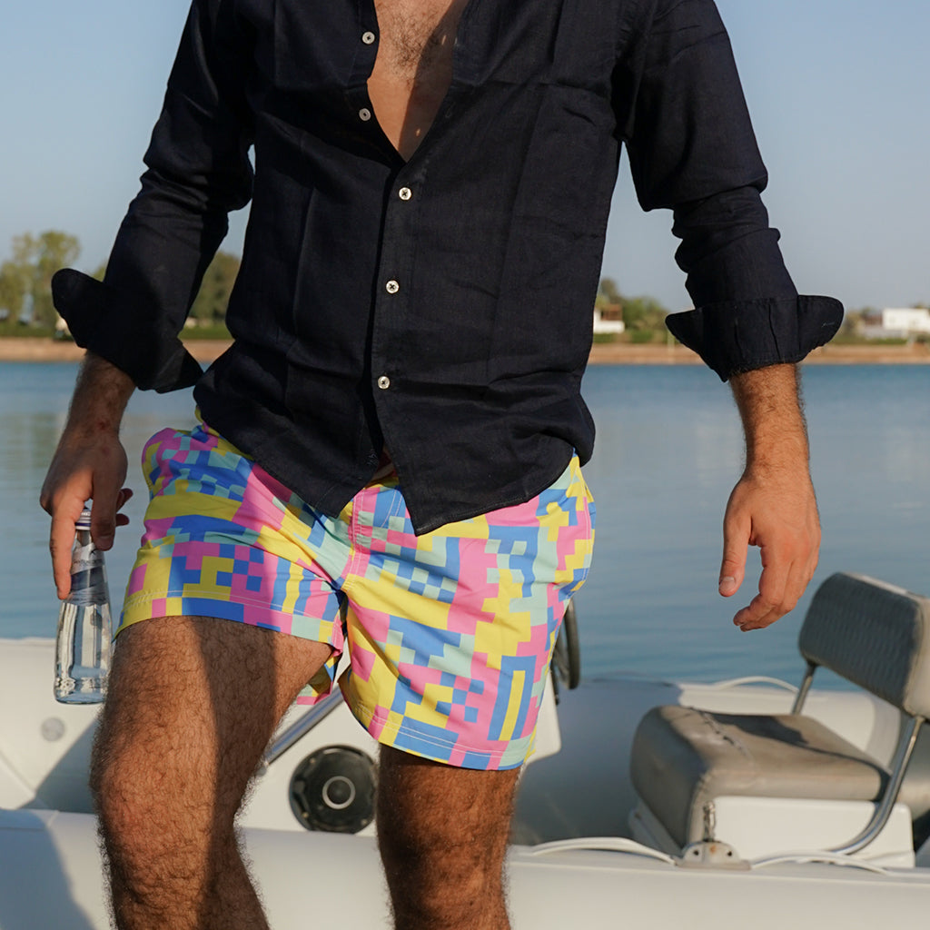 Geo Colors Swim Short