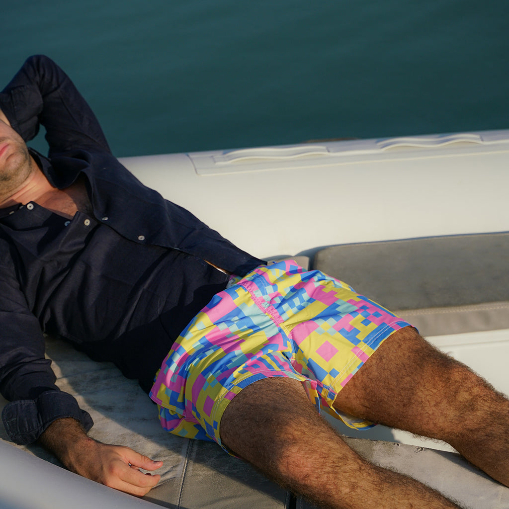Geo Colors Swim Short