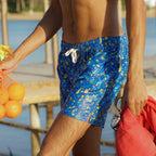 Abstract Mosaic Swim Short