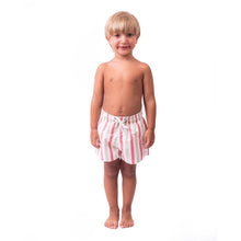 Load image into Gallery viewer, Candy Cane Kids Swim Short
