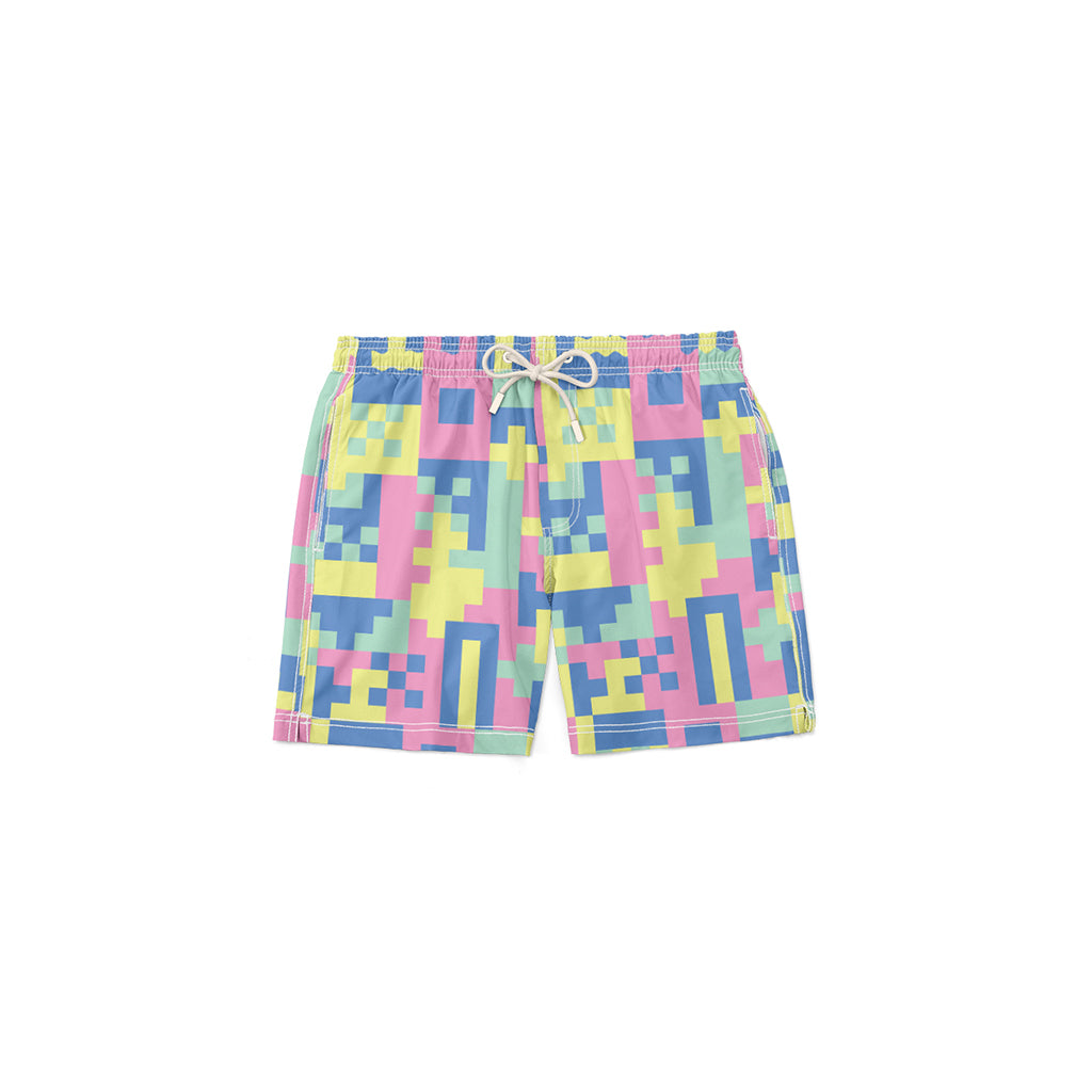 Geo Colors Kids Swim Short