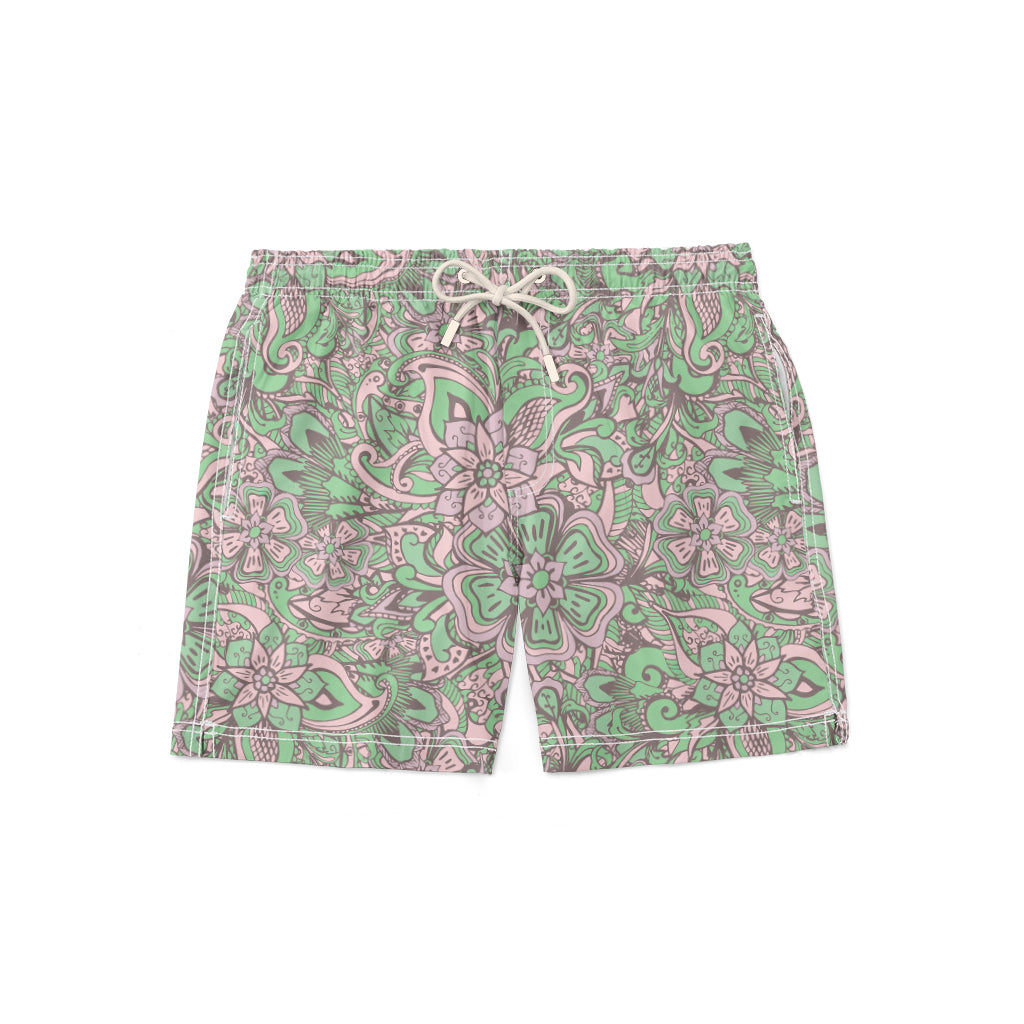Indian Floral Swim Short
